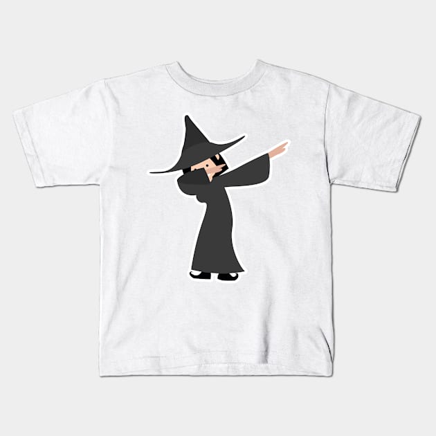 Dabbing Witch Kids T-Shirt by RJCatch